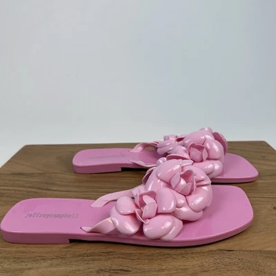 Sandalias Chanclas Mujer Jeffrey Campbell Floralee Rosa Jalea Tanga Talla 10 M Foto 1 de 4