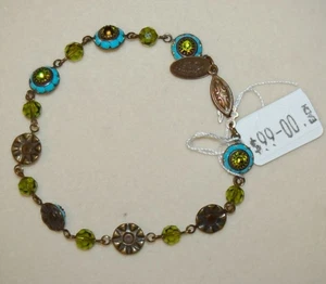 VINTAGE JEWELRY Bracelet Lizpaiacios SF Swarovski Crystals Made in USA - Picture 1 of 5