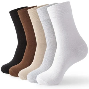 Crew Socks for Women Thin Cotton Socks Womens Casual Soft Aesthetic Socks 5 P. - Picture 1 of 7