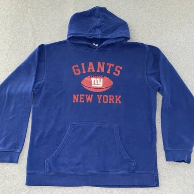 Sudadera con Capucha de los New York Giants Juvenil XL Azul Fútbol Pullover Años 2000 NFL Equipo Ropa Foto 1 de 4