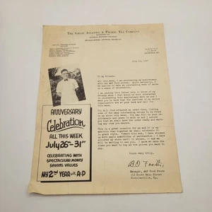 Vintage A&P Grocery Store Advertisement 1937 Nicholasville Kentucky - Picture 1 of 4