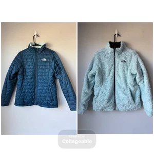 The North Face Puffer Wendejacke Mädchen Gr. XL (18) Damen Größe S blau neuwertig - Bild 1 von 14