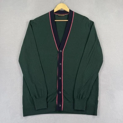 Suéter Scotch Soda Para Hombres XL Verde Cárdigan Botón Frontal Mezcla de Lana Clásico Usado en Excelente Condición Foto 1 de 4