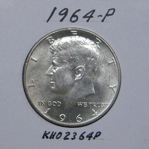 Moneda de medio dólar Kennedy 1964-P, 90% plata - Imagen 1 de 2