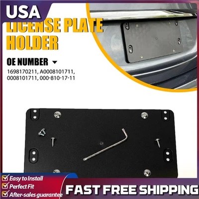 For MERCEDES-BENZ License Rear Plate Tag Holder Bracket Mounting 1698170211 ABS - Image 1 of 4