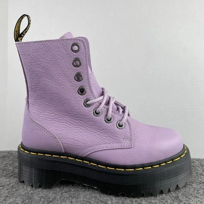 Dr. Martens Jadon III Botas de Plataforma Gruesas de Cuero Pisa Suave Lila Para Mujer Talla 6 Foto 1 de 4