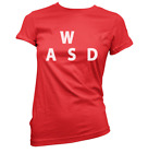 Wasd Gaming Womens T-Shirt (Pick Colour And Size) Gift Pc Game Fps Computer