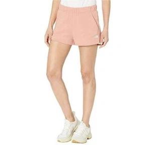 The North Face Light Pink Hi-Rise Elastic Waist Sweat Shorts Size Medium 0605O - Picture 1 of 10
