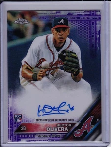 Hector Olivera 2016 Topps Chrome Purple Refractor Auto #'d /250 Rookie Autograph - Picture 1 of 2