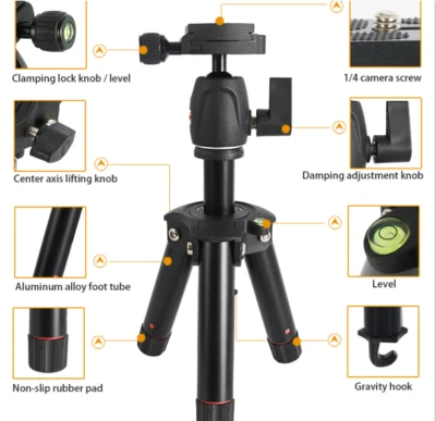 Tabletop Desktop Camera Stand Mount Travel Holder Mobile Tripod For DSLR Camera - Image 1 of 4