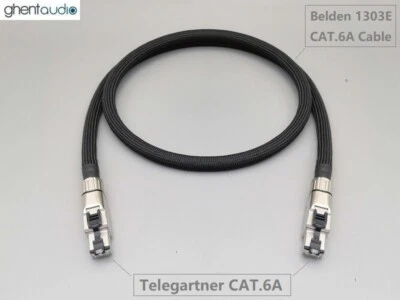 ET11(A) Belden 1303E CAT6A Ethernet RJ45 Network Cable & Telegartner connector - Image 1 of 2