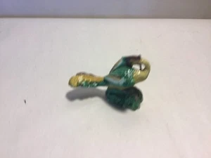 Antique Chinese Export Green Yellow Aubergine Bird Of Paradise Long Tail 1890 - Picture 1 of 7