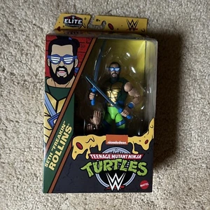 WWE X TMNT ELITE Series 2 Seth Rollins / Leonardo RARE Action Figure *IN HAND* - Picture 1 of 6
