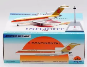 INFLIGHT200 CONTINENTAL AIRLINES BOEING B727-100 1:200 IF721CO0824 IN STOCK - Picture 1 of 2