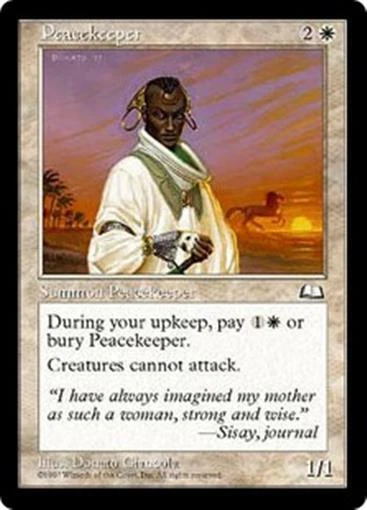 MTG - PEACEKEEPER - Weatherlight (R) - Image 1 of 1