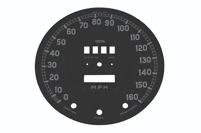 JAGUAR E TYPE SERIES 1 2 3 SPEEDO FACE MPH SMITHS MORE PARTS IN STOCK MPHFACE - Image 1 of 3