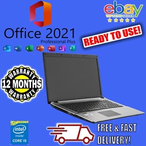 FAST 17.3" Inch Win10 Microsoft Office i5 16GB RAM 256GB SSD CLEVO W670SJ Laptop - Picture 1 of 9