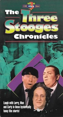 The Three Stooges Chronicles - 9 Episodes On A 3 Pack VHS Tapes with Slipcover - Image 1 of 2