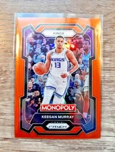 KEEGAN MURRAY 2023-24 PANINI PRIZM MONOPOLY ORANGE PRIZM SACRAMENTO KINGS /124 - Picture 1 of 3