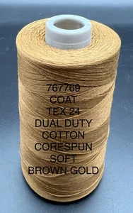 COATS Dual Duty / Epic - Cotton / Poly Corespun 6000yd/5486mtr Cone Industrial - Picture 1 of 44