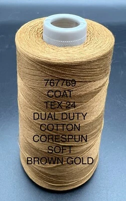 COATS Dual Duty / Epic - Cotton / Poly Corespun 6000yd/5486mtr Cone Industrial - Image 1 of 4