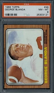 1966 Topps George Blanda #48 PSA 8 nm-mt+ very high end, razor sharp - Picture 1 of 2