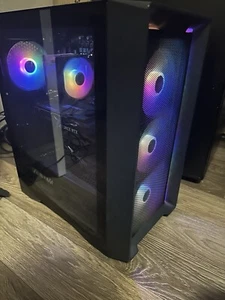 Skytech Nebula Gaming Pc RGB Rtx 3050 Ryzen 5 5500 16gb Ram 500gb Ssd. Keyboard - Picture 1 of 9