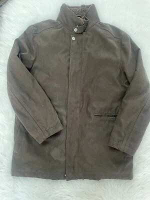Marks & Spencer Collezione Men's Coat Jacket M Brown Outerwear Polyester Lined - Image 1 of 4