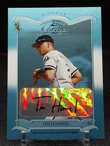 TIM HUMMEL 2004 CLASSICS AUTO ROOKIE #91/500 WHITE SOX K0