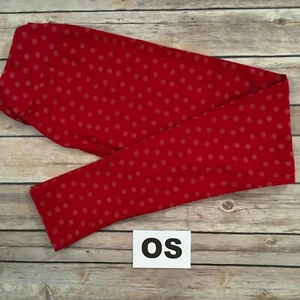 Leggings OS LuLaRoe ~ROJOS con LT LUNARES ROJOS~ Tallas 2-10; TALLA ÚNICA; 4 de julio - Imagen 1 de 3