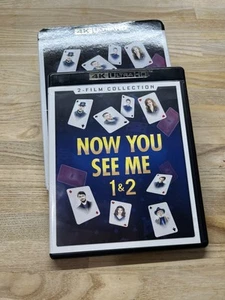 Now You See Me 1 & 2 Film Collection 4K ULTRA HD , W/ RARE Slipcover - Picture 1 of 5