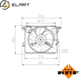 FAN RADIATOR 47899 FOR SMART M 281.920/H4DA401 1.0L H4B 409/M 281.910 0.9L 3cyl - Picture 1 of 8