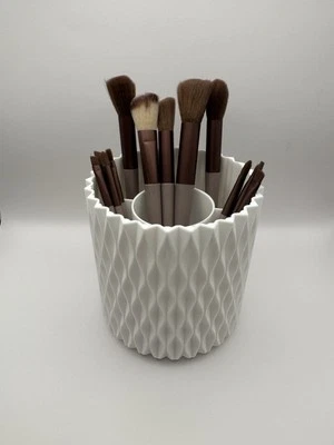 Make-up Pinsel Set mit Drehständer & Stofftasche – Kosmetik Pinselset - Bild 1 von 4