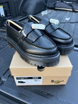 DR. MARTENS UNISEX-ADULT VEGAN ADRIAN QUAD MONO V, SIZE 7 MEN, 8 WOMEN, 6 UK - Image 1 of 4