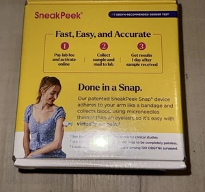 Myriad Sneak Peek Early Gender Test 99% Accurate Learn gender At 6 Weeks NEW - Picture 1 of 6