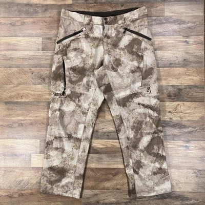 Pantalones Camuflados Browning 40 Marrón Carga Hells Canyon Forrados de Vellón Caza Foto 1 de 4