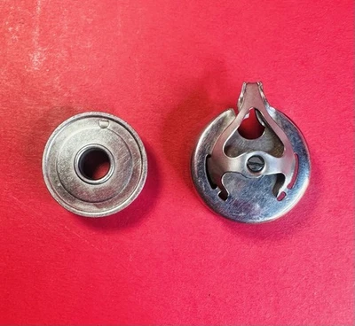 White Rotary , Kenmore, Domestic Franklin  Wishbone Style Bobbin Case w/ Bobbin - Image 1 of 2