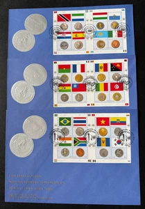 United Nations 2011 Coin And Flag Large FDC'S From All 3 Offices - Picture 1 of 1
