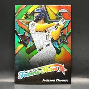 2025 Topps Chrome Baseball Jackson Chourio Future Stars #FS-4 Milwaukee Brewers - Picture 1 of 2