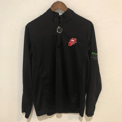 Rolling Stones Tour Crew Negro 1/4 Cremallera 2019 Sin Filtro Tour Norteamérica Talla L/XL Foto 1 de 4