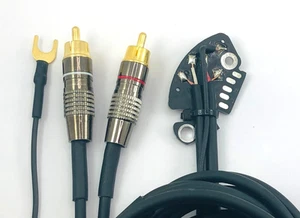 Technics SL 1200 1210 MK2 MK3 M3D MK3D MK5 MK6 Cavo rca phono con massa, #6N - Imagen 1 de 14
