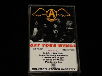 Vintage Tape, AEROSMITH: GET YOUR WINGS, 1974 Cassette, Hard Rock, Tape Town Ed. - Image 1 of 4