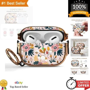 for Airpods Pro 2nd/1st Generation Case with Lock, Flower Airpod Pro 2 Case L... - Photo 1 sur 7