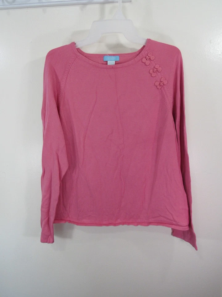 Top Jennifer Moore Talla XL Rosa Pull Over Manga Larga Foto 1 de 4