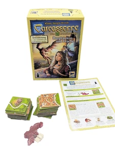 Carcassonne Burgfräulein und Drache Hans im Glück  Neuwertig Komplett Erweiterun - Bild 1 von 8