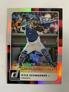 2016 Donruss The Rookies Career Stat Line #TR1 Kyle Schwarber 077/400 - Cubs - Picture 1 of 2