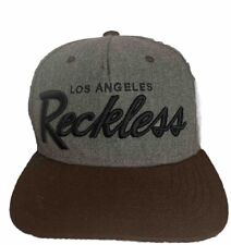 Young & Reckless Los Angeles Gray Black Brown Snapback Hat Cap