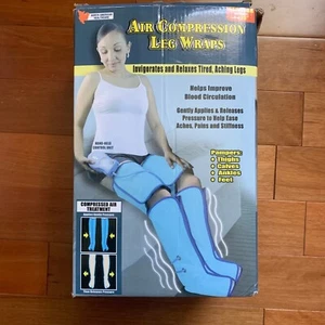 Air Compression Leg Wraps Massager North American Regular Size Used Boxed - Picture 1 of 6