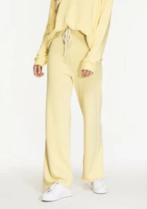 NWT NIGHTCAP FREE PEOPLE YELLOW CLASSIC SWEATPANTS LOUNGEWEAR PANTS XS S M - Picture 1 of 6