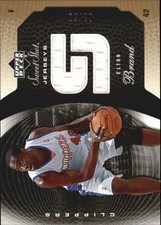 2005-06 Sweet Shot Jerseys Gold Clippers Card #EB Elton Brand/50  